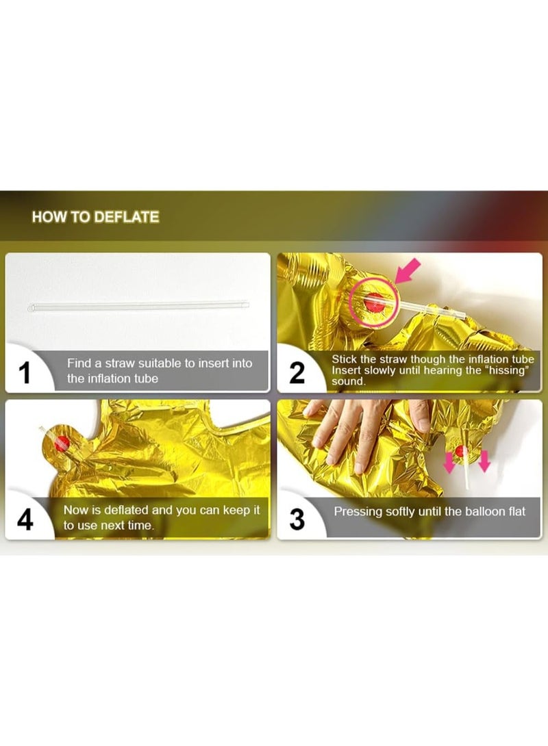 Bride to Be Banner Letters Balloons Pack – Engagement Party Decorations – 16 Inches Foil Mylar Supplies Kit for Bachelorette Celebration or Bridal Shower - Image 3