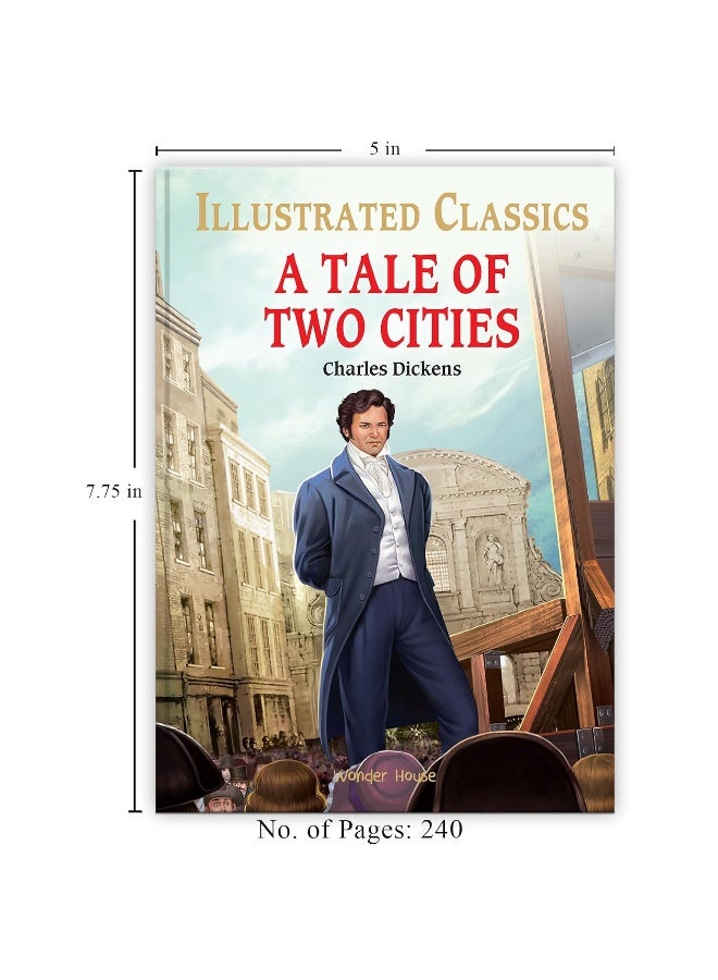 A Tale of Two Cities : Illustrated Abridged Children Classic English Novel with Review Questions (Hardback) - Image 2