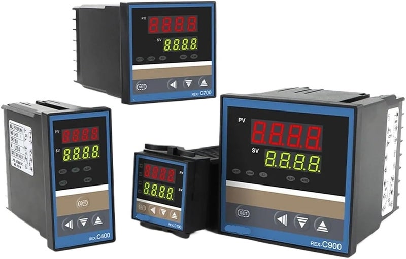 وحدة التحكم الذكية في درجة الحرارة REX-C100 PID العالمية منظم درجة الحرارة الصناعي REX-C400 منظم الحرارة الرقمي REX-C700 (11XL) - Image 1
