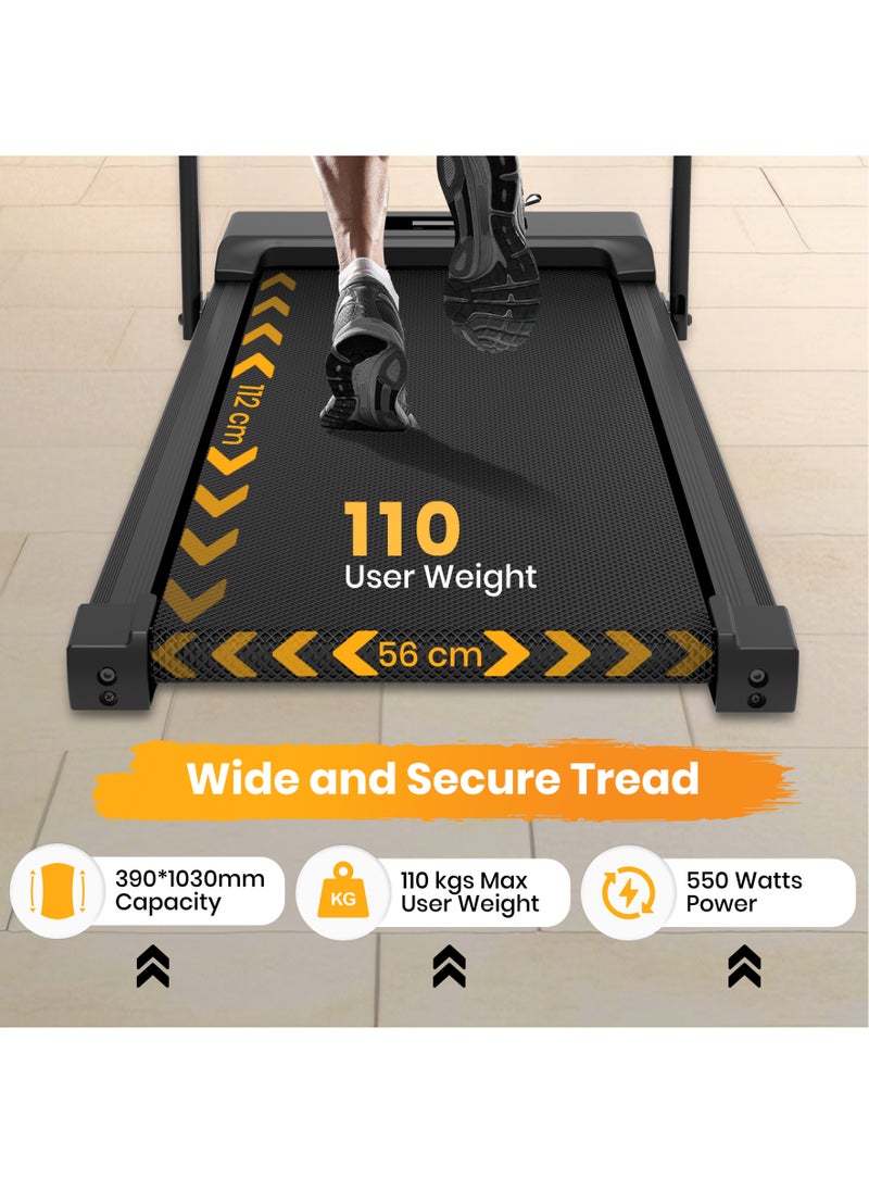 Jinou - Walking Pad - Made with Upgraded Electronics and Premium Quality Aluminium and Pvc Plastic – Treadmill with Foldable Handle – For Walking and Running - Image 1