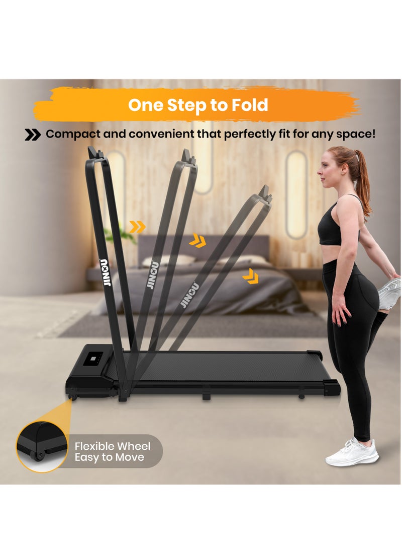 Jinou - Walking Pad - Made with Upgraded Electronics and Premium Quality Aluminium and Pvc Plastic – Treadmill with Foldable Handle – For Walking and Running - Image 1