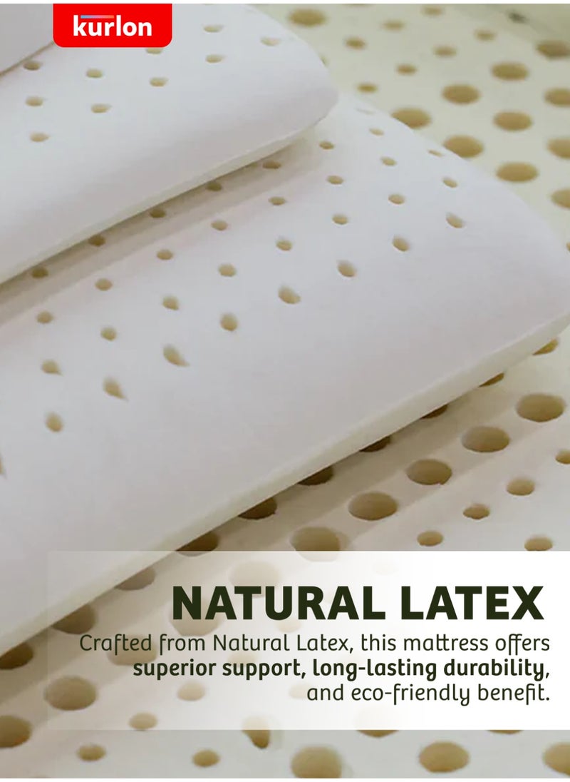 Kurlon Kurlon Earth Spring Mattress | 3-Zone Pocket Spring Mattress | Medium-Firm Support |  Natural Latex | Ideal for Spinal Alignment | King Size Mattress| 200Lx180Wx25H Cms  - Image 3