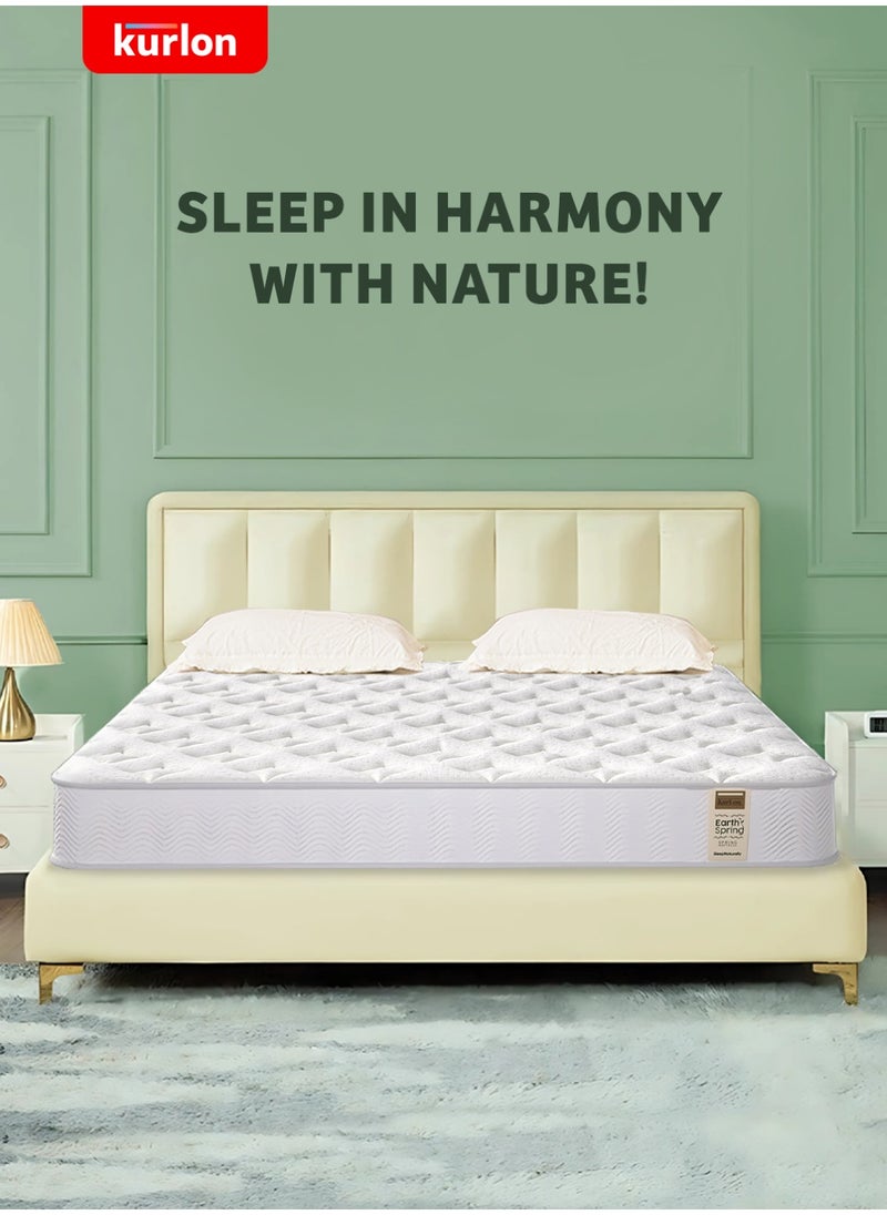 Kurlon Kurlon Earth Spring Mattress | 3-Zone Pocket Spring Mattress | Medium-Firm Support |  Natural Latex | Ideal for Spinal Alignment | King Size Mattress| 200Lx180Wx25H Cms  - Image 5