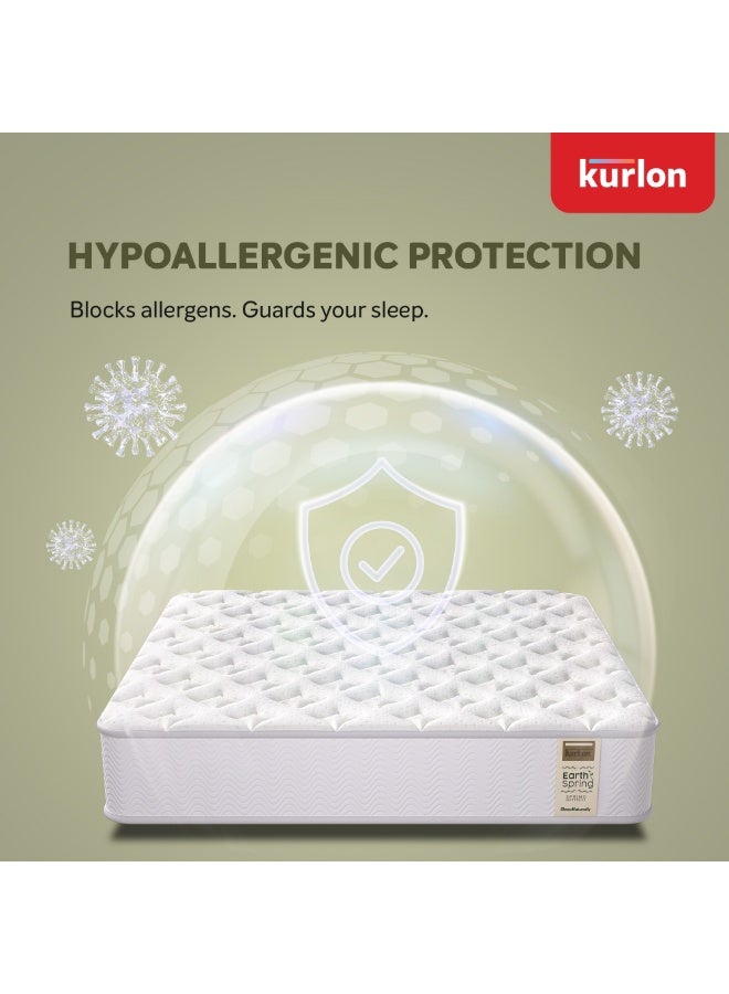 Kurlon Earth Spring |Pocket Spring Mattress with Natural Latex and Wool Padding| 3 Zone Spinal Support |Hypoallergenic Comfort |Motion Isolation | 200x180x25 - Image 4