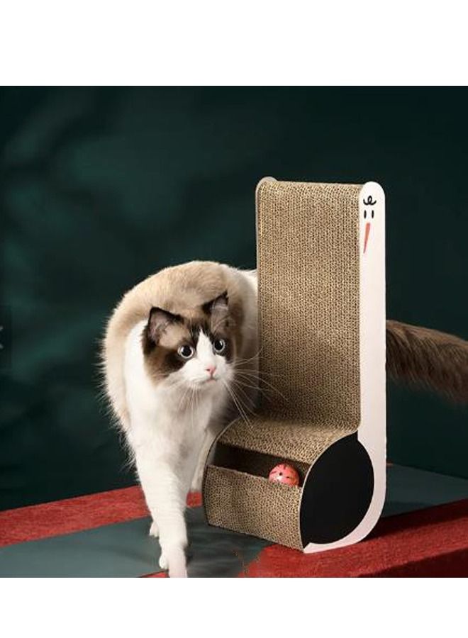 Altheqa Interesting Strong And Durable Corrugated Cute Cat Scratching Board Cat Toy Scratcher for Cats - Image 1