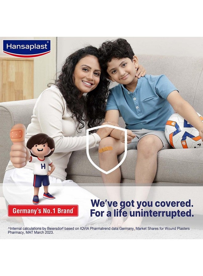 Hansaplast Antiseptic Regular Bandage for Cuts & Wounds | 100 strips | Breathable fabric | First Aid | Protects Against Dirt and Bacteria | For Kids & Adults - Image 5