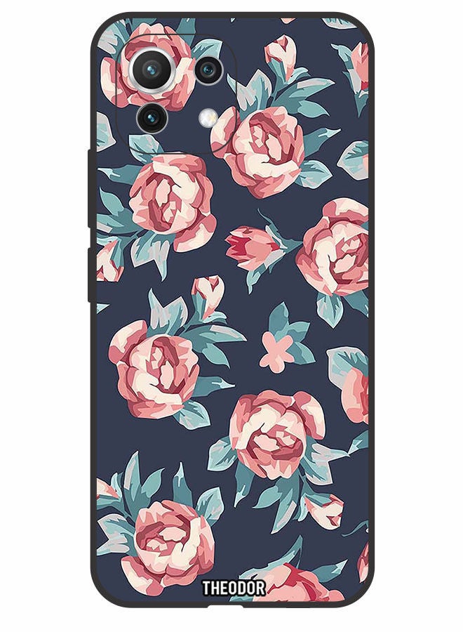 Theodor Protective Case Cover For Xiaomi 11 Lite/11 Lite 5G   Flowers 1 (2) - Image 1