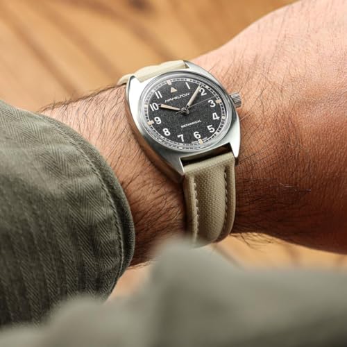 WatchGecko Atlas Sailcloth Waterproof Watch Strap – Quick-Release Spring Bars, Brushed Stainless-Steel Buckle, 18mm-22mm Sizes, 5 Colour Options – Durable & Comfortable, 21mm - Image 5