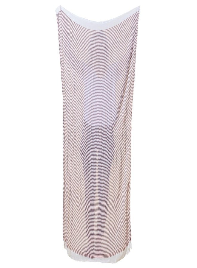 Hadley Wren Tickled Pink Women's Insect Shield Bug Repelling Classic Tiny Lightweight Scarf for Summer, Stripe Gray, One Size, Stripe Gray, One size - Image 2