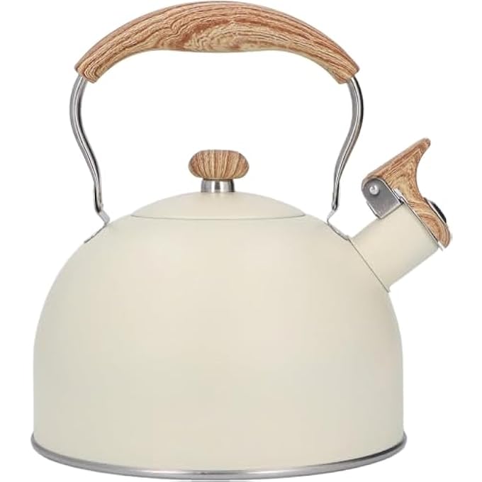 Zarmanuae Whistling Kettle Stainless Steel Tea Kettle 25 L Whistling Teapot Ergonomic Handle Teapot Suitable For Induction And Gas - Image 2