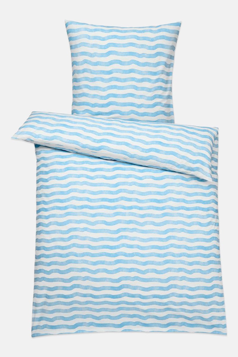 Tchibo Renforce Stripe Cotton Duvet Set 135 X 200 cm, Multicolor  - Image 2