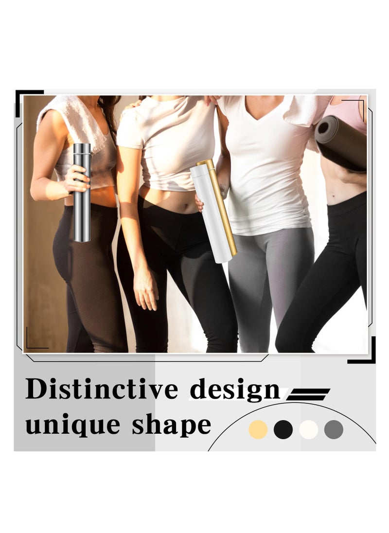 SYOSI - Skinny Insulated Water Bottle, 10 oz Stainless Steel Leak Proof Slim Water Bottles, Portable Sports Drink Bottle for Travel Sports, Black, White, Gold, Original Color, Safe and Wear Resistant (4 Pcs) - Image 1