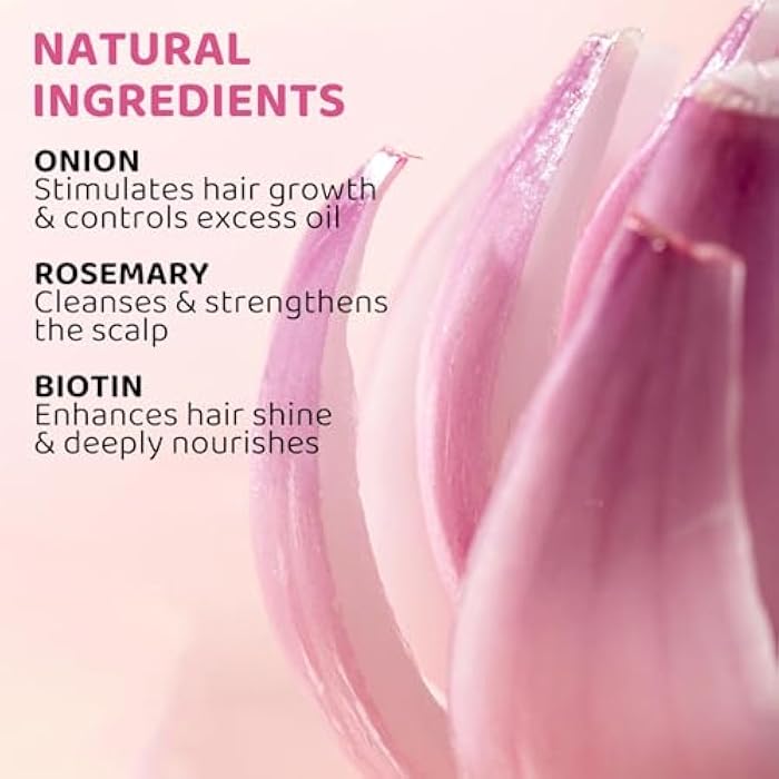 AKban Onion Rosemary and Biotin Shampoo and Conditioner Set for Strengthening, Moisturizing & Encouraging Longer, Healthier Hair, Hair Loss and Thinning Hair, Paraben-Free, Growth Shampoo and Treatment Set - Image 3