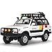 FRJV Toy Cars for Boys Diecast Cars 1 24 Scale Compatible with Land Cruiser LC80 Car Model CollectiblePull Back Toy Car with Lights and SoundsToy Cars for Boys Age 47White - Image 2