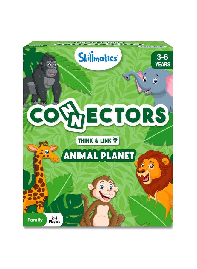سكيلماتيكس لعبة تعليمية من Skillmatics - Connectors Animal Planet، لعبة إستراتيجية وتعليمية ممتعة للأطفال، هدايا للأولاد والبنات من سن 3 و4 و5 و6 سنوات  - Image 1