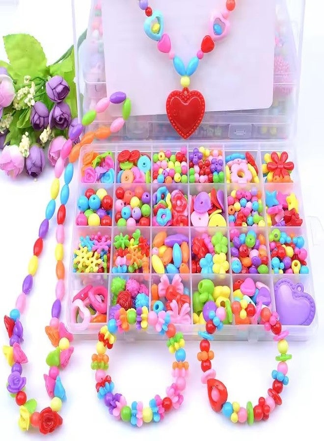 COZY CORNER مجموعة خرز متعددة الاستخدامات من كوزي كورنر لصنع المجوهرات، مجموعة خرز ملونة للأطفال لصنع الأساور والقلائد، ألعاب أنشطة للبنات من عمر 6 إلى 12 سنة - Image 3