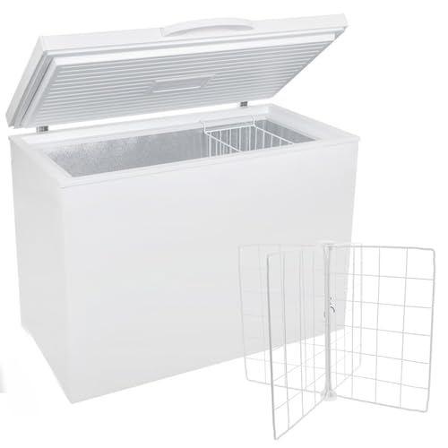 BESTYASH Chest Freezer Partition, Mesh Partition Basket 15.9”L × 15.9”W × 12.6”H, 4 Compartments Breathable Grid Deep Freezer Dividers, Metal Rack for Kitchen Refrigerator Food Drink Storage - Image 1