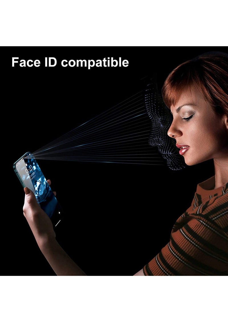 vesus Privacy Screen Protector for iPhone 12 Pro, [3D Touch] Anti Spy 9H Tempered Glass, Edge to Edge Full Cover Screen Protector Anti-Fingerprint Full Coverage (Black) - Image 5