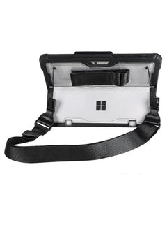 Clear Case for Microsoft Surface Pro11/ Pro 10/Surface Pro 9 13-Inch,Heavy Duty Rugged Hard Shell Cover with Shoulder Strap & Hand Strap&Stylus Pen Holder, Compatible with Type Cover Keyboard