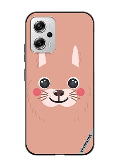 VR CREATIVE Protective Case Cover For Xiaomi Redmi Note 11T Pro Lama Cartoon Face Design Multicolour 