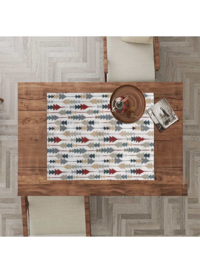  انتكس بيت الستائر مفرش طاولة مربع أنيق صوفيا من إنتكس هوم - قماش مخملي فاخر من الكتان، 60×60 سم، قطعتان - Image 1