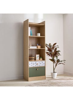 Home Box Fern Bookcase with 2 Drawers 187 x 60 x 37.5 cm  - Image 1