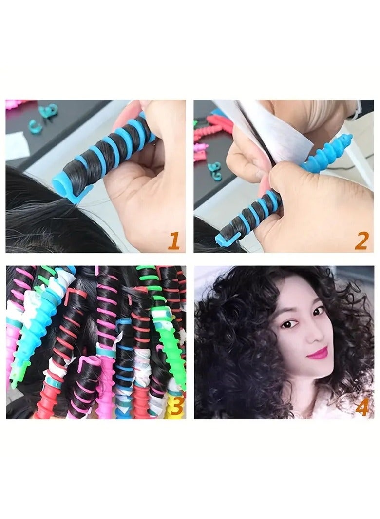 ORiTi 20pcs Hair Curler Set Spiral Hair Perm Rods DIY Plastic Barber Hairdressing Styling Curling Perm Rods - Image 4