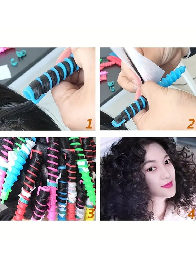 ORiTi 20pcs Hair Curler Set Spiral Hair Perm Rods DIY Plastic Barber Hairdressing Styling Curling Perm Rods - Image 3