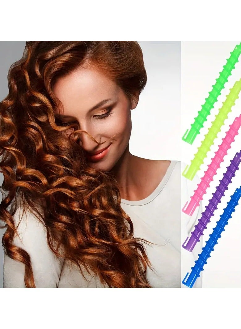 ORiTi 20pcs Hair Curler Set Spiral Hair Perm Rods DIY Plastic Barber Hairdressing Styling Curling Perm Rods - Image 5