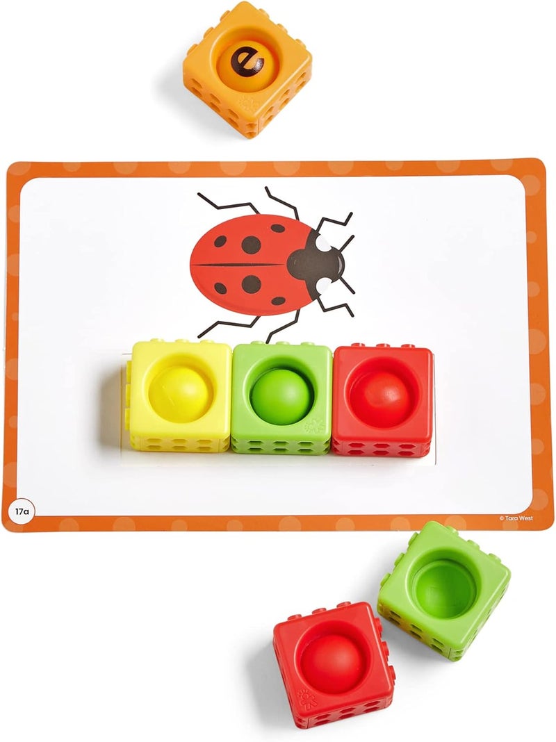 hand2mind hand2mind Little Minds at Work Science of Reading Essentials Toolkit by Tara West Decodable Reading Manipulatives Elkonin Boxes Letter Sounds Phonemic Awareness Preschool Learning Set of 6 - Image 5