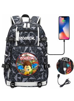 ROBLOX Comic USB Password Lock Backpack Three-Piece Set 