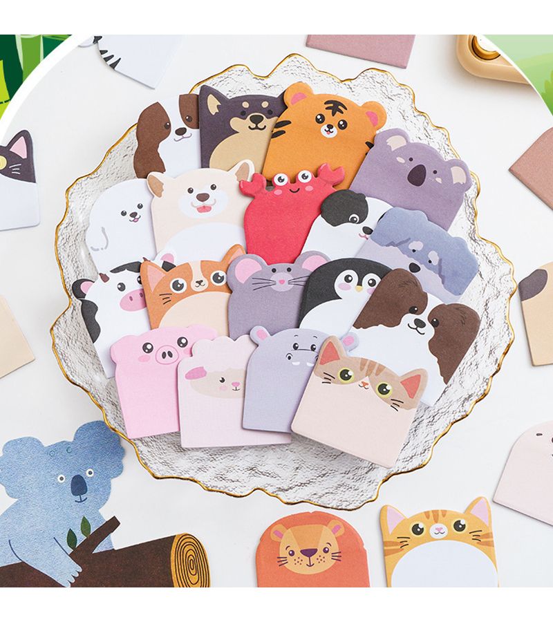 Cartoon Animal Shaped Sticky Notes 240 Sheets A Style For Scrapbooking Office School Home - Image 3