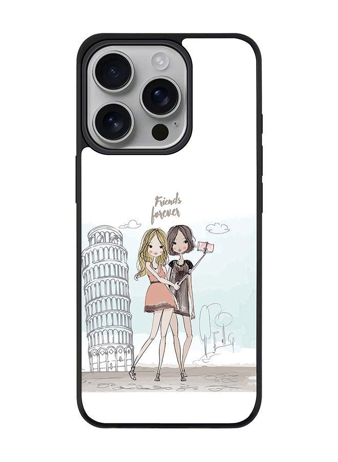 Stylizedd For iPhone 16 Pro Case [Compatible with MagSafe] Slim Magnetic cover Phone Case iPhone 16 Pro -Friends Forever - Image 1