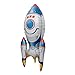 RUIANSI 4D Standing Giant size SelfStand Rocket Astronaut Party Balloons UFO Helium Aluminum Balloon Outer Space Theme Birthday Party Decor Kids Boys Toys Party Supplies Base Rocket - Image 3