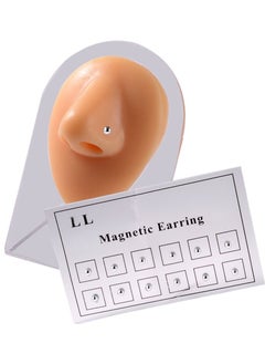 SYOSI Magnetic Nose Studs, Magnetic Crystal Stud Earrings Face Magnetic Clips Non Pierced Earrings Nose Lip Ring Clips, Women Men Non Pierced Jewelry 24 Pieces  - Image 2