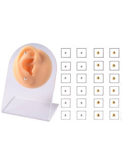 SYOSI Magnetic Nose Studs, Magnetic Crystal Stud Earrings Face Magnetic Clips Non Pierced Earrings Nose Lip Ring Clips, Women Men Non Pierced Jewelry 24 Pieces  - Image 1