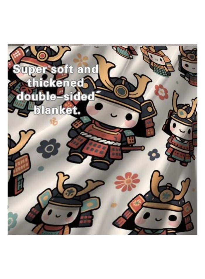 عام بطانية رقيقة من الفانيلا (دافئة ومريحة، ومناسبة للنوم واستخدام الألعاب وإزالة الغبار ومقاومة للرمل) 150 سم * 200 سم - 175 - Image 4