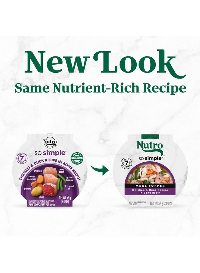 نوترو وجبة طعام الكلاب الرطبة "نوترو سو سيمبل" بنكهة الدجاج والبط في مرق العظام، 2 أونصة (10 عبوات، عبوة واحدة) - Image 2