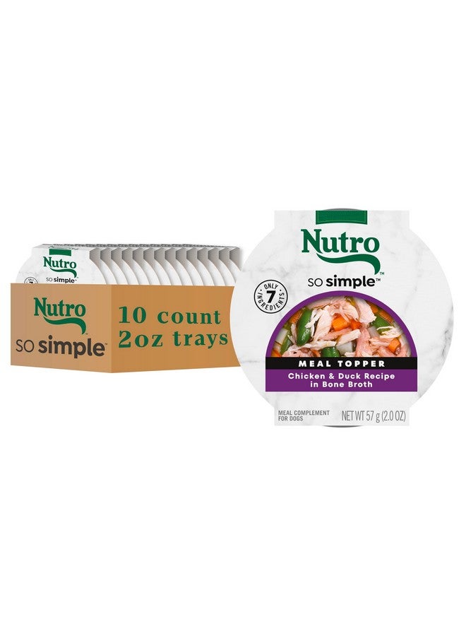 نوترو وجبة طعام الكلاب الرطبة "نوترو سو سيمبل" بنكهة الدجاج والبط في مرق العظام، 2 أونصة (10 عبوات، عبوة واحدة) - Image 1