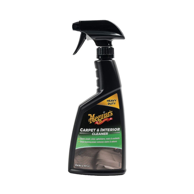 Meguiars Meguiar's G9416EU Heavy Duty Carpet & Interior Cleaner 473ml. Cleans carpets, vinyl, upholstery, mats & seatbelts. - Image 1