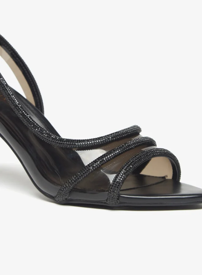 Flora Bella Women's Embellished Slip-On Sandals with Stiletto Heels