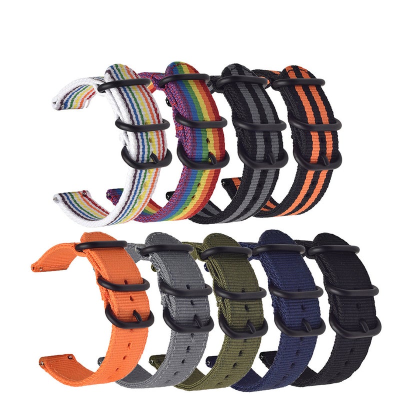 Samsung Gear S3/S2 Thickened Nylon Canvas Watch Band Quick Detach Universal Strap 18/20/22/24Mm - Image 2