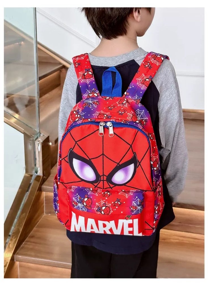 مارفل حقيبة ظهر للأطفال الكرتون MARVEL حقيبة مدرسية كبيرة السعة رياض أطفال حقيبة ظهر خفيفة متعددة الاستخدامات  - Image 3