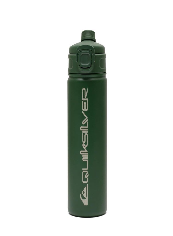 Quiksilver Laguna 32oz Tripple Wall Stainless Steel Water Bottle, Reusuable Sports Bottle with Leak-Proof Straw and Spout Lid, Non-Slip Rubber Base, Carrier Handle, 24H Hot & Cold Insulated Tumbler - Image 1