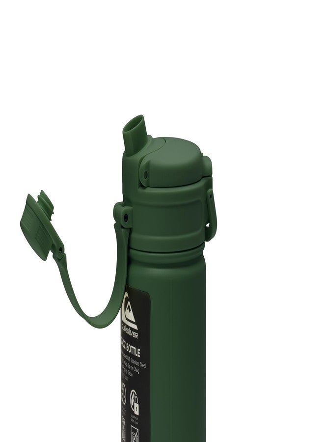 Quiksilver Laguna 32oz Tripple Wall Stainless Steel Water Bottle, Reusuable Sports Bottle with Leak-Proof Straw and Spout Lid, Non-Slip Rubber Base, Carrier Handle, 24H Hot & Cold Insulated Tumbler - Image 3