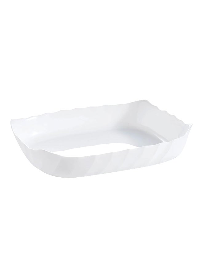 لومينارك طبق تقديم مستطيل ذكي من تريانون أبيض  ×  سم - Image 1