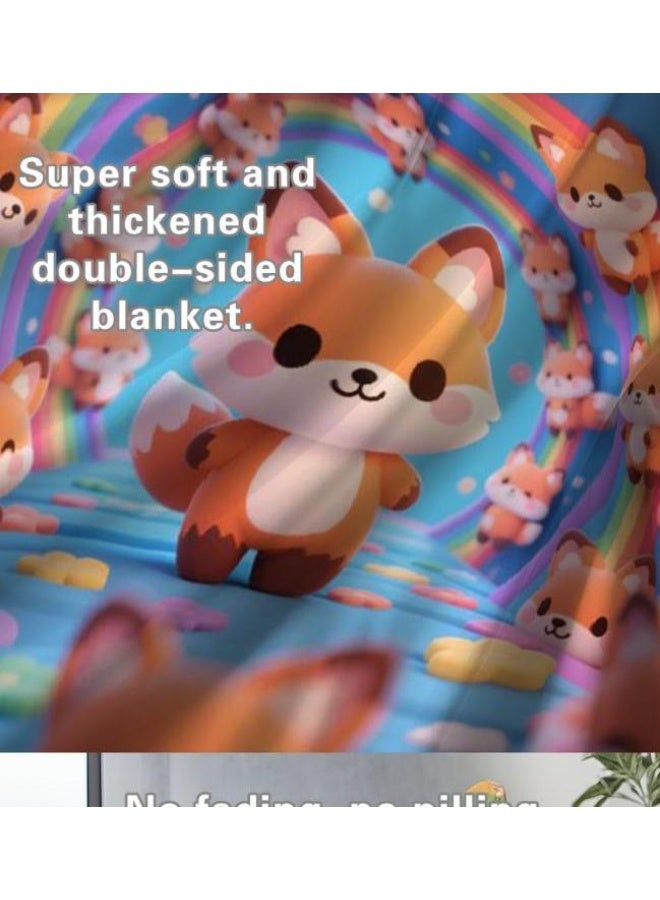 عام بطانية رقيقة من الفانيلا (حرارة ومريحة، ومناسبة للنوم واستخدام اللعبة والغبار والرمل) 150 سم * 200 سم - 653 - Image 5