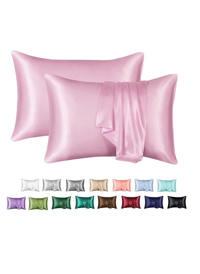 2-Piece Simple Solid Colour Silk Satin Pillow Case with Envelope Closure for Hair and Skin 51X76/51X102 Cm - pzsku/ZC04F5D9529B2BAD2ED59Z/45/_/1723255629/e1774688-ca1e-486a-93c1-036a30feaac9