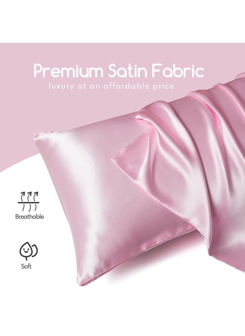 2-Piece Simple Solid Colour Silk Satin Pillow Case with Envelope Closure for Hair and Skin 51X76/51X102 Cm - pzsku/ZC04F5D9529B2BAD2ED59Z/45/_/1723255649/1973280e-e36c-4d3d-b9b1-69bcb0a3c9c1
