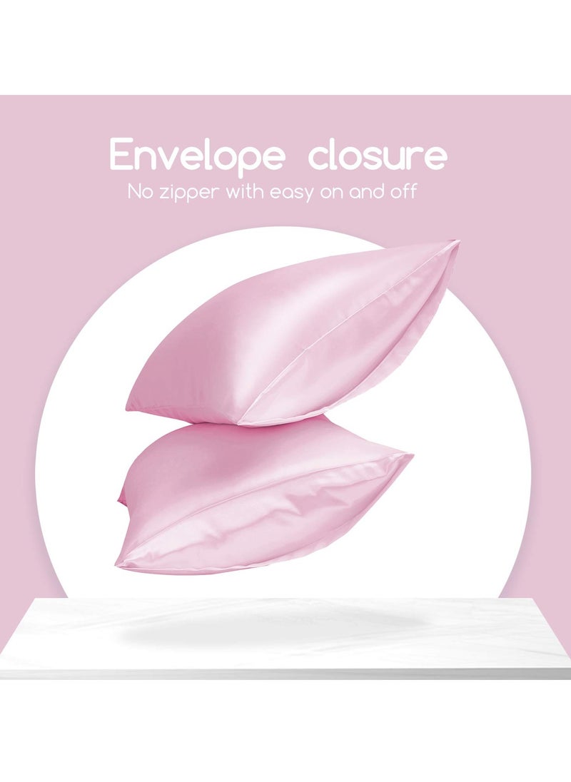 2-Piece Simple Solid Colour Silk Satin Pillow Case with Envelope Closure for Hair and Skin 51X76/51X102 Cm - pzsku/ZC04F5D9529B2BAD2ED59Z/45/_/1723255660/8eb3cc28-ab28-421d-a818-08620df03623